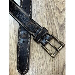 HD Xtreme Brown Top Grain Leather Work Belt - Men's Size 38